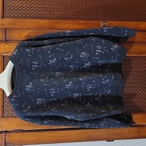 Vintage Oh Boy | Men's Black Graphic People With Attitude Sweatshirt - Size L